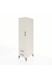 Kronos Dolap Tek Raflı 2 Çekmeceli Tek Askılı 44x59x182 - S88M029V1C