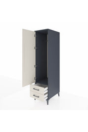 Kronos Dolap Tek Raflı 2 Çekmeceli Tek Askılı 44x59x182 - S88M029V4C