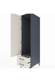Kronos Dolap Tek Raflı 2 Çekmeceli Tek Askılı 44x59x182 - S88M029V4C