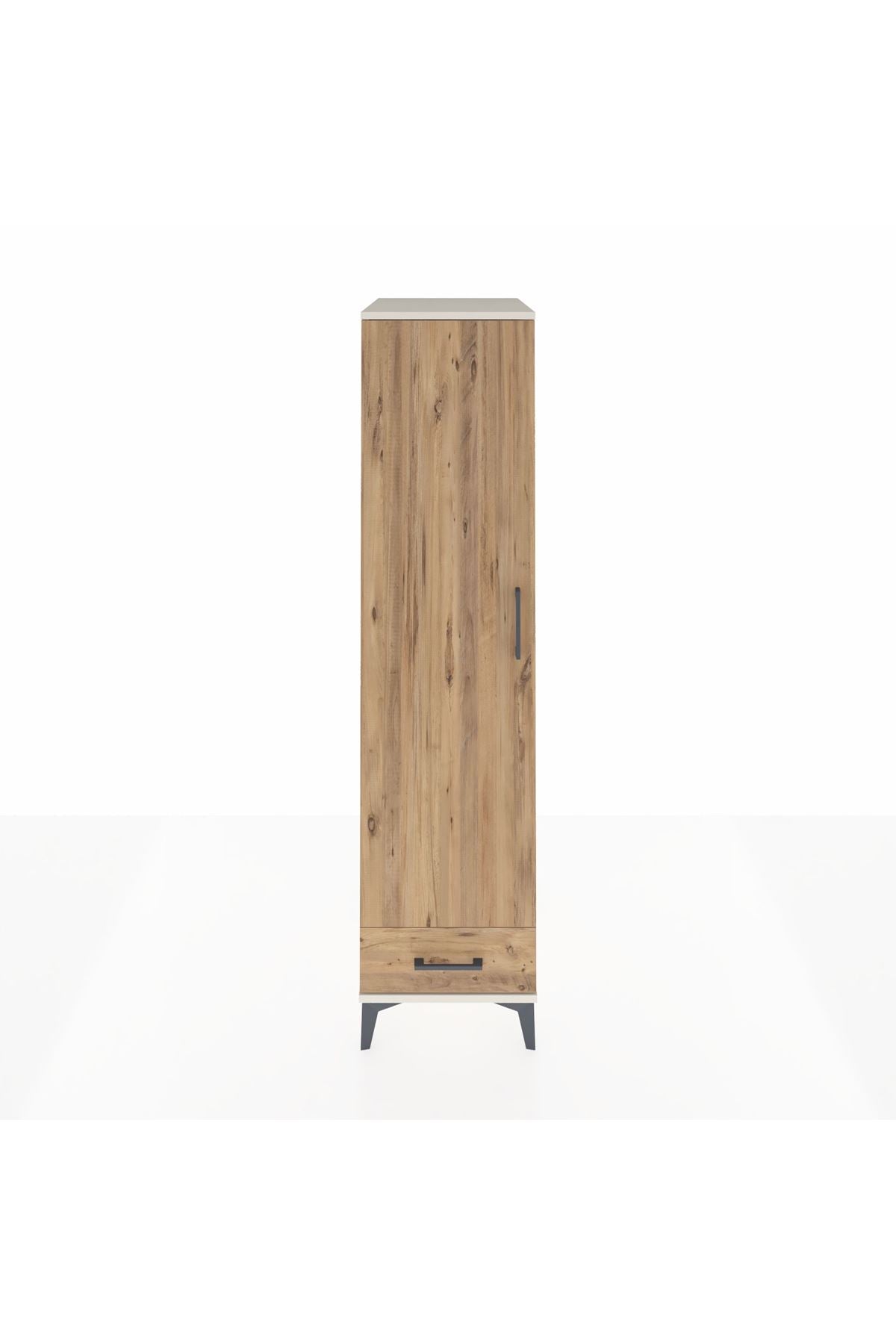 Kronos Dolap 2 Raflı Tek Çekmeceli Tek Askılı 44x59x182 - S88M030V3C