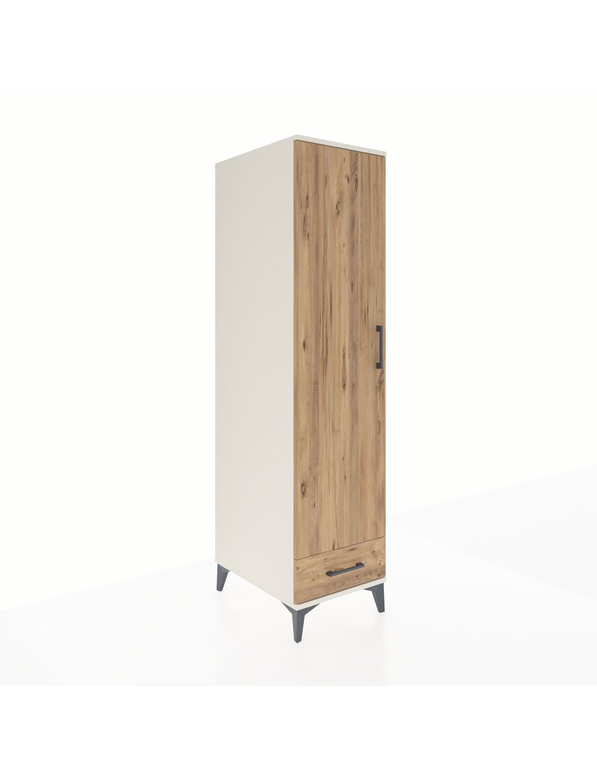 Kronos Dolap 2 Raflı Tek Çekmeceli Tek Askılı 44x59x182 - S88M030V3C