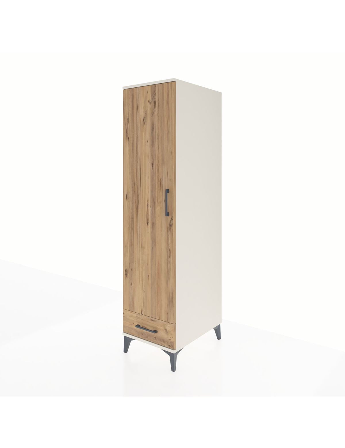 Kronos Dolap 2 Raflı Tek Çekmeceli Tek Askılı 44x59x182 - S88M030V3C