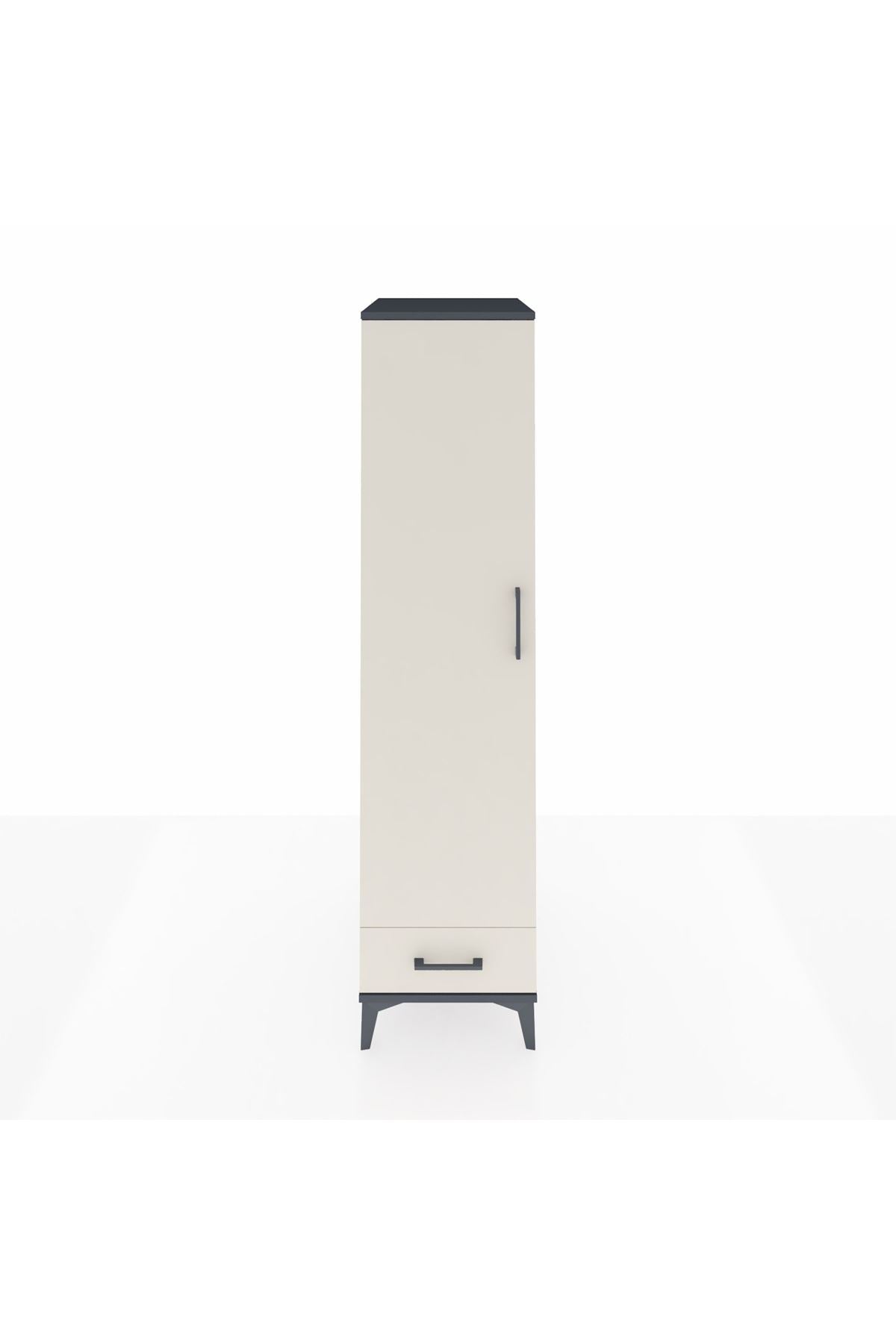 Kronos Dolap 2 Raflı Tek Çekmeceli Tek Askılı 44x59x182 - S88M030V4C