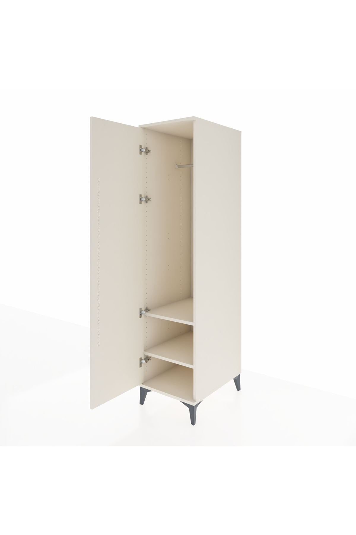 Kronos Dolap 2 Raflı Tek Kapaklı Tek Askılı 44x59x182 - S88M031V1C