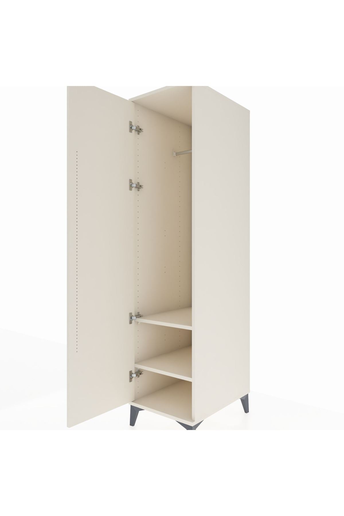Kronos Dolap 2 Raflı Tek Kapaklı Tek Askılı 44x59x182 - S88M031V1C