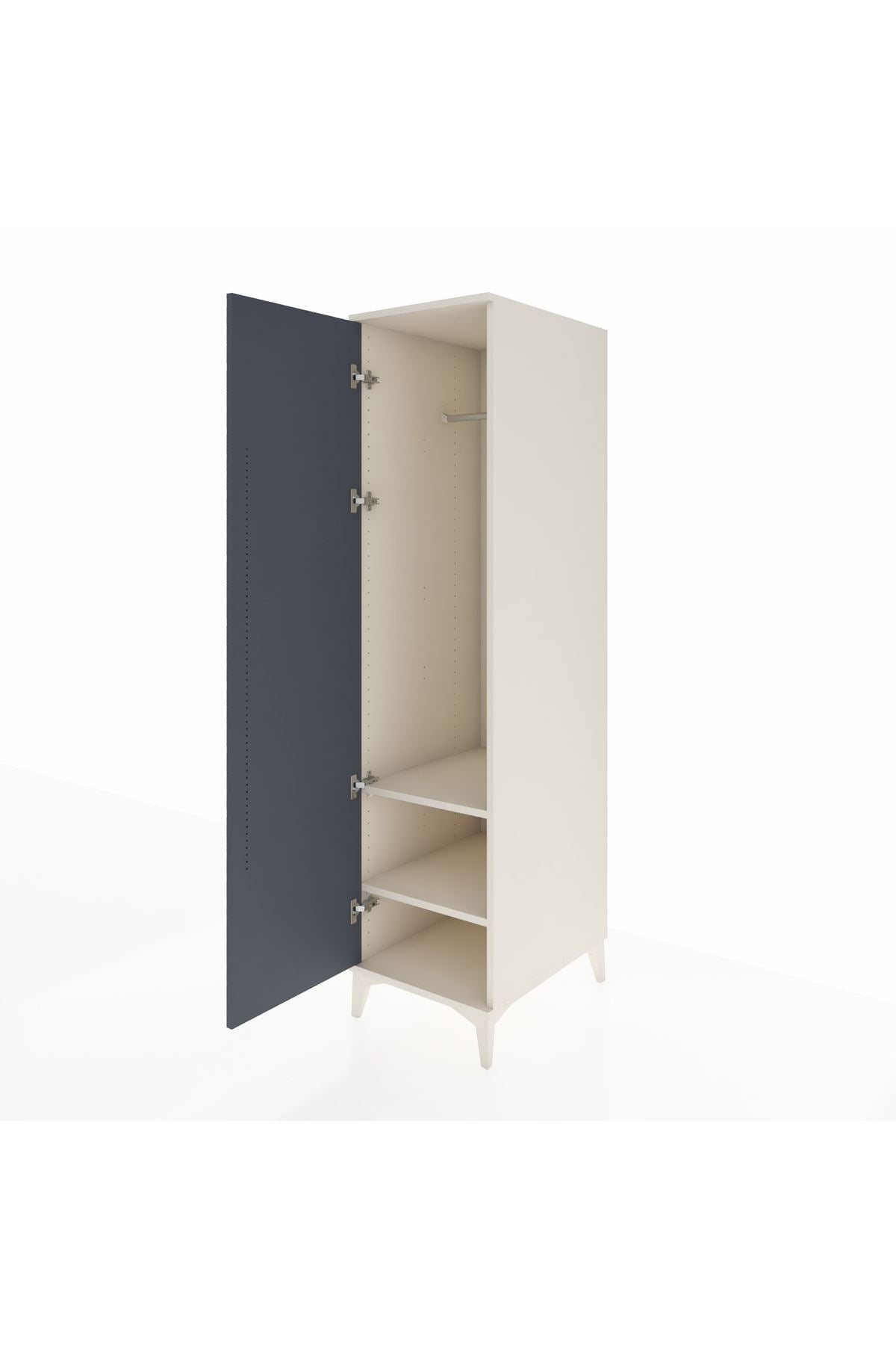 Kronos Dolap 2 Raflı Tek Kapaklı Tek Askılı 44x59x182 - S88M031V2C