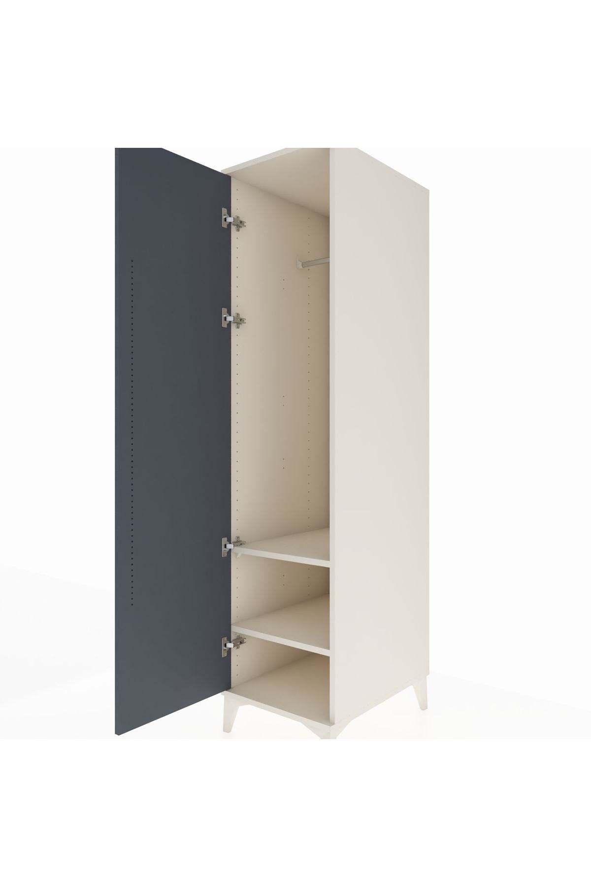 Kronos Dolap 2 Raflı Tek Kapaklı Tek Askılı 44x59x182 - S88M031V2C