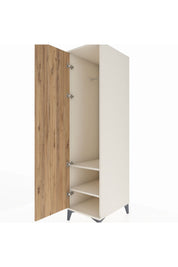 Kronos Dolap 2 Raflı Tek Kapaklı Tek Askılı 44x59x182 - S88M031V3C