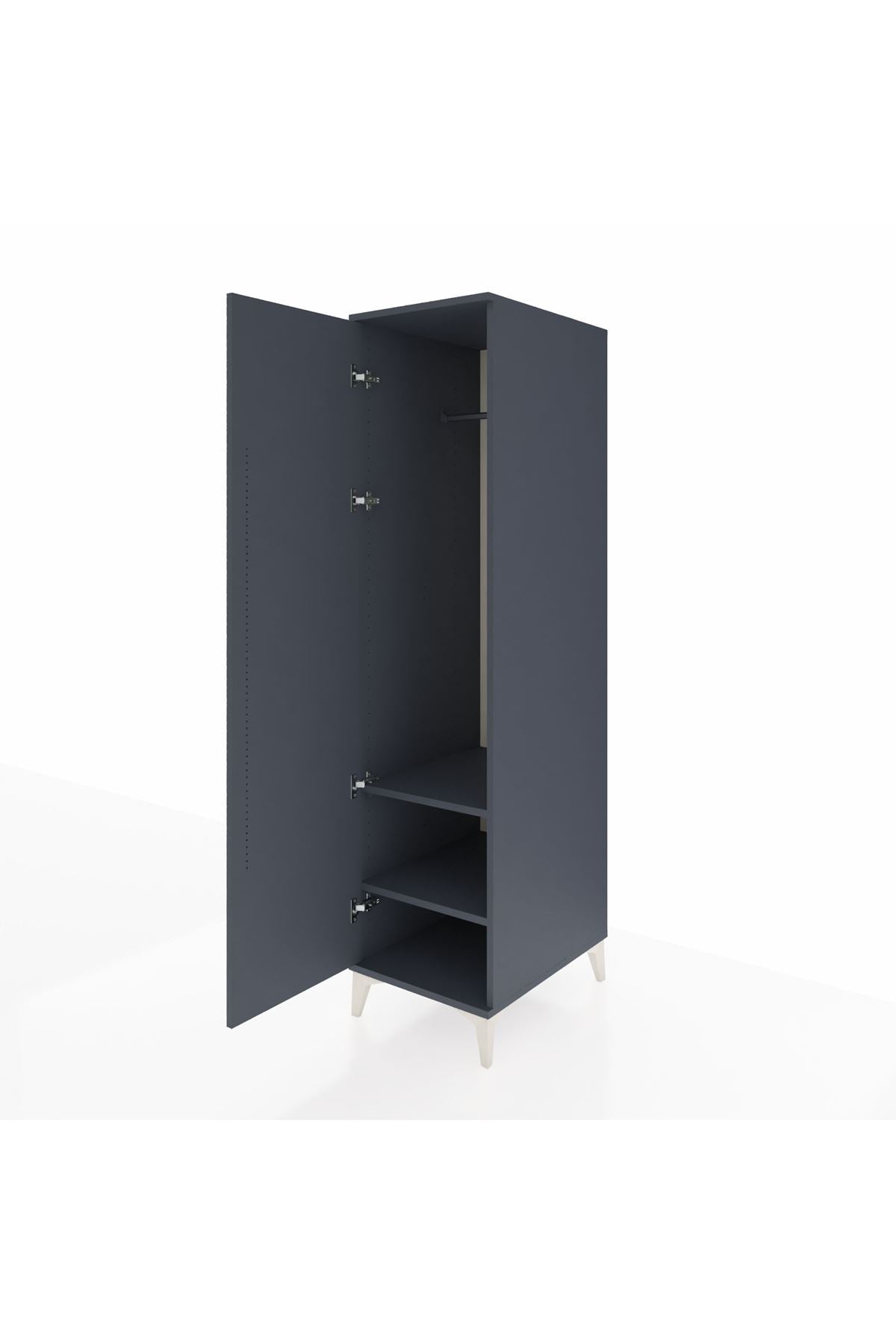 Kronos Dolap 2 Raflı Tek Kapaklı Tek Askılı 44x59x182 - S88M031V5C