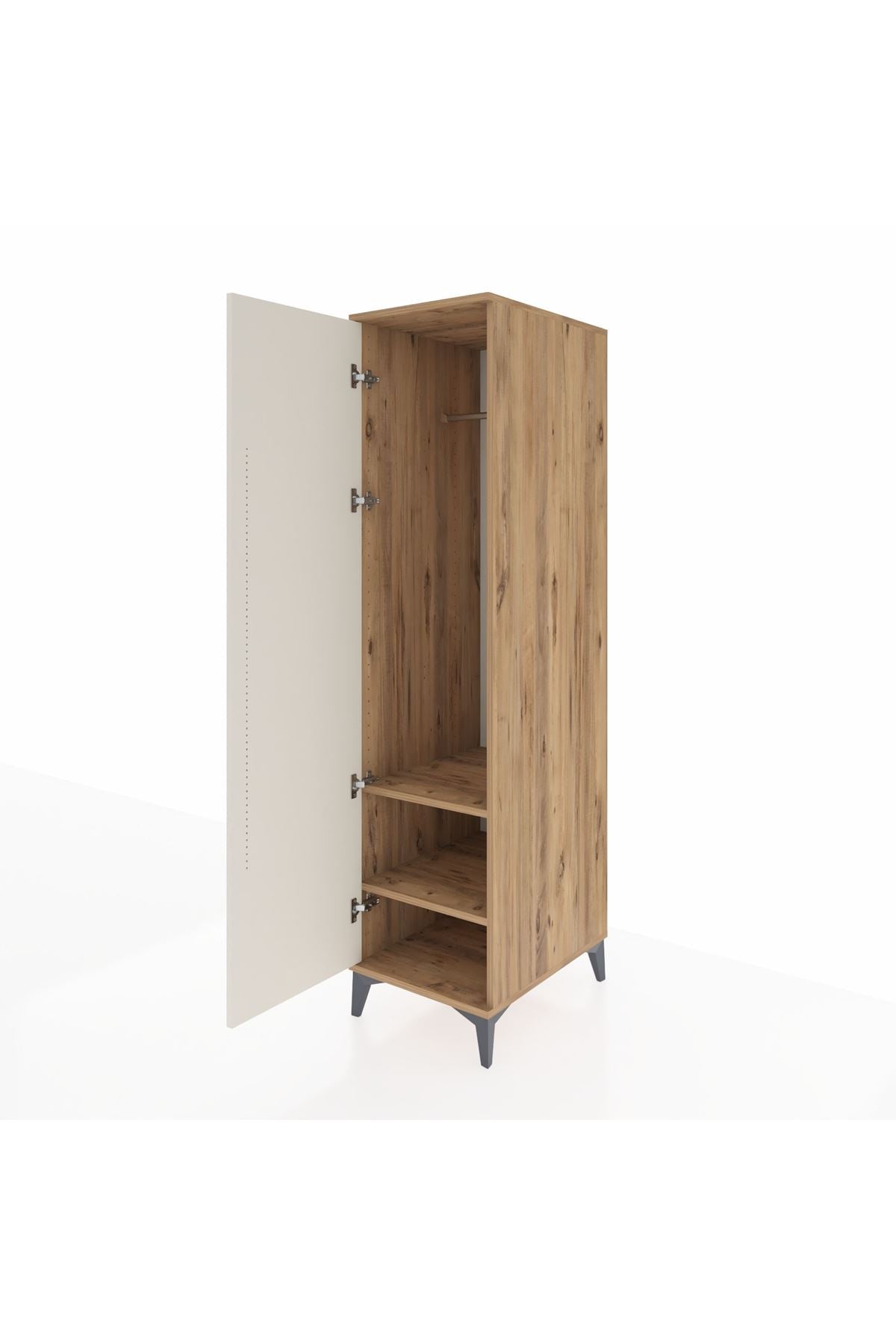 Kronos Dolap 2 Raflı Tek Kapaklı Tek Askılı 44x59x182 - S88M031V7C
