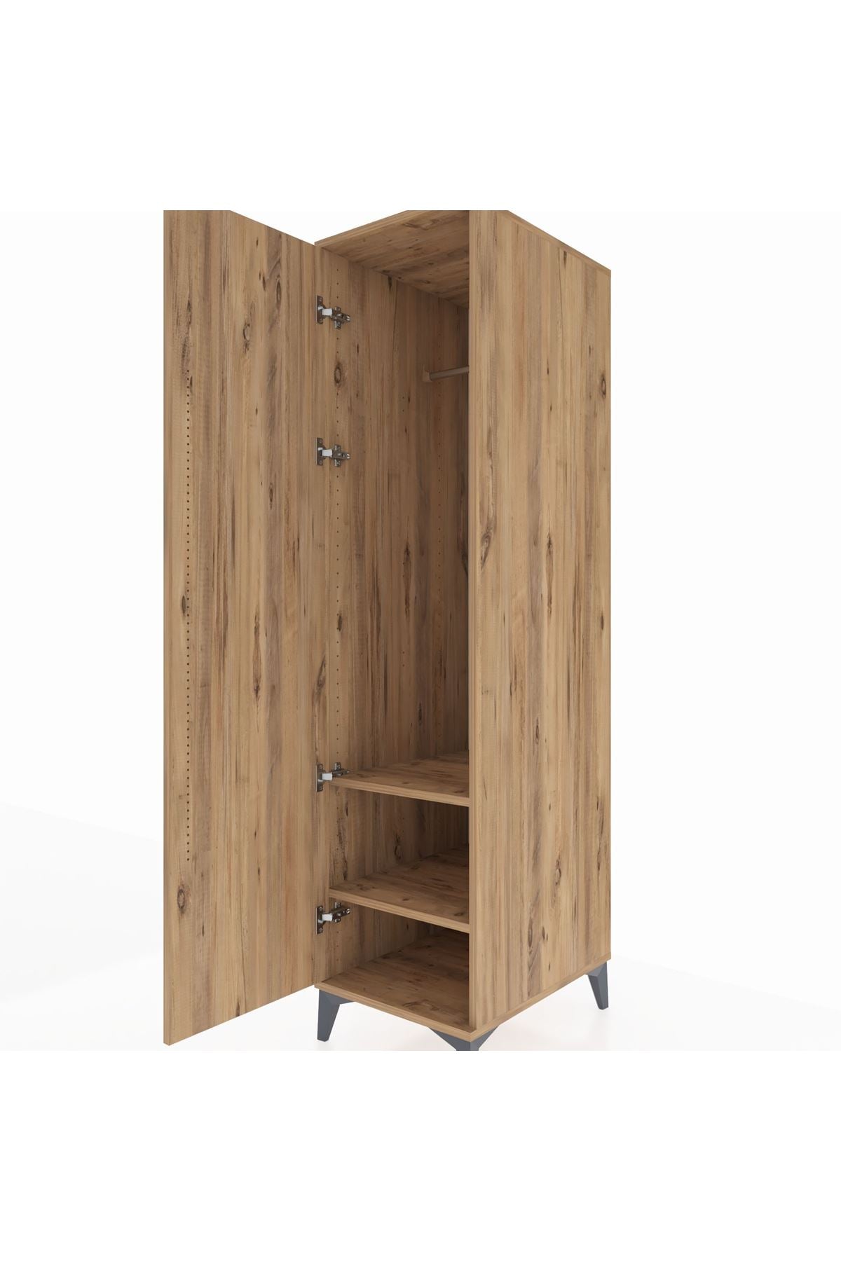 Kronos Dolap 2 Raflı Tek Kapaklı Tek Askılı 44x59x182 - S88M031V9C