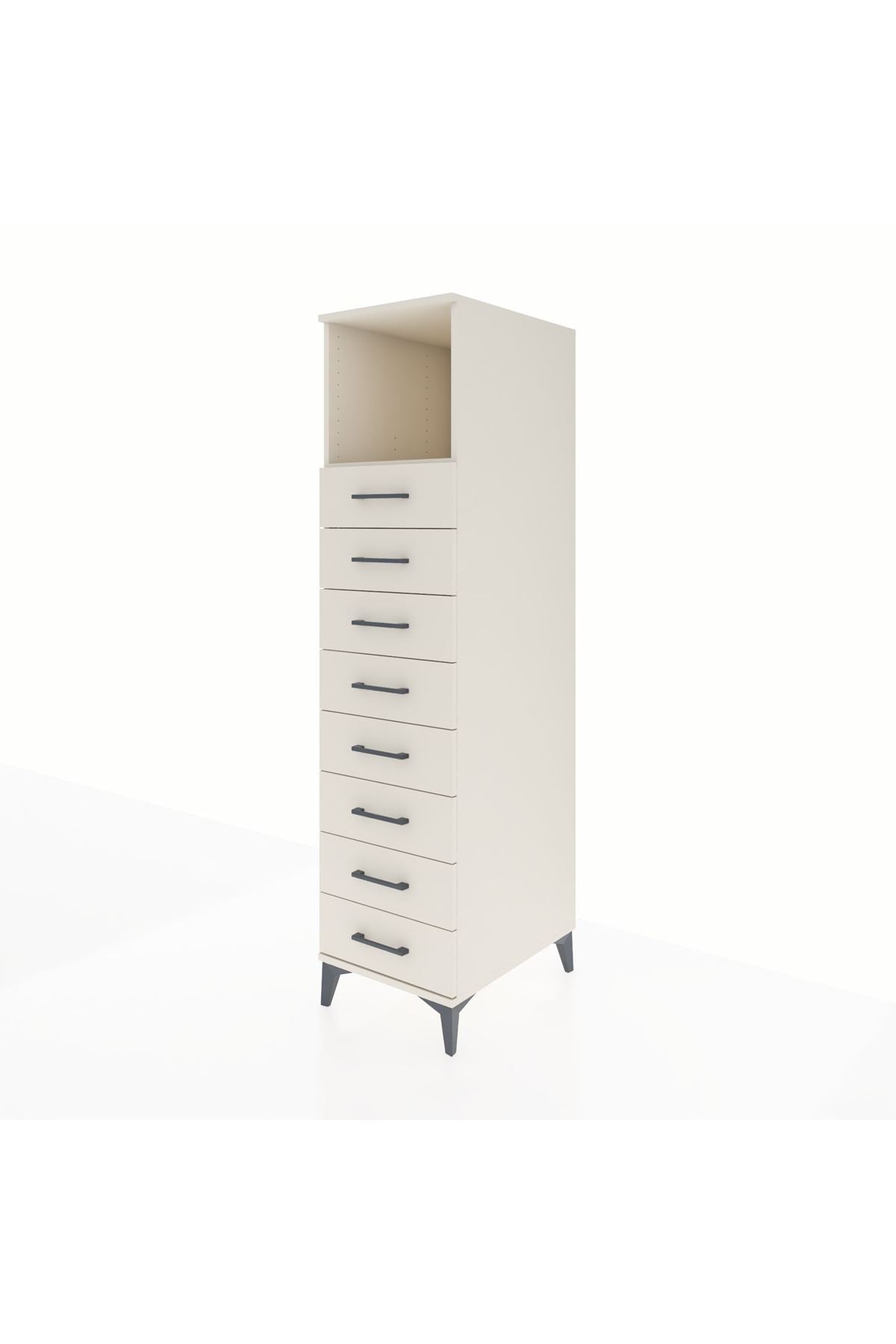 Kronos Dolap Tek Raflı 8 Çekmeceli 44x59x182 - S88M032V1C