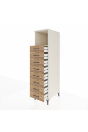 Kronos Dolap Tek Raflı 8 Çekmeceli 44x59x182 - S88M032V3C