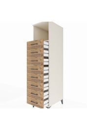Kronos Dolap Tek Raflı 8 Çekmeceli 44x59x182 - S88M032V3C