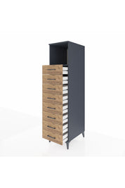 Kronos Dolap Tek Raflı 8 Çekmeceli 44x59x182 - S88M032V6C