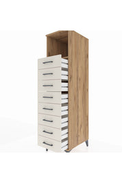Kronos Dolap Tek Raflı 8 Çekmeceli 44x59x182 - S88M032V7C