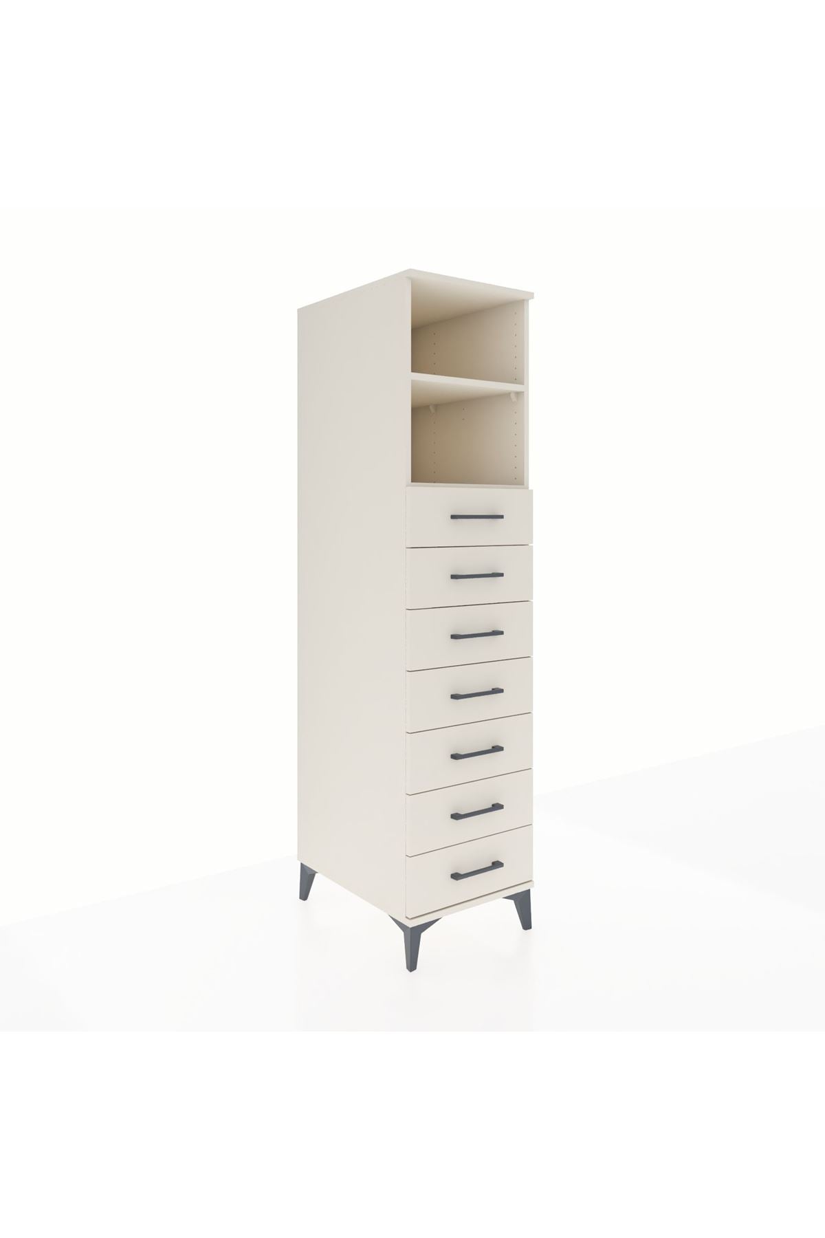 Kronos Dolap 2 Raflı 7 Çekmeceli 44x59x182 - S88M033V1C