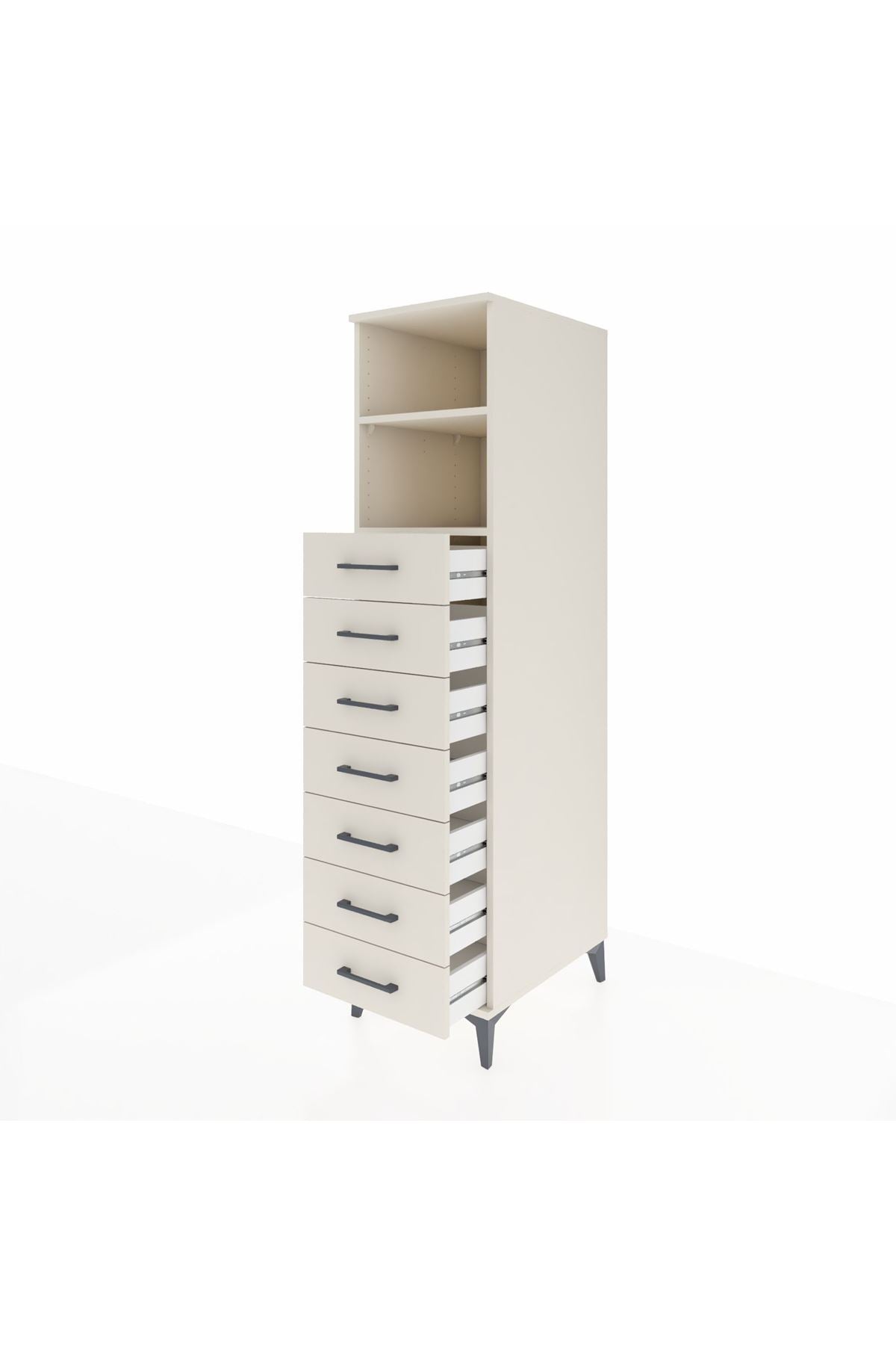 Kronos Dolap 2 Raflı 7 Çekmeceli 44x59x182 - S88M033V1C