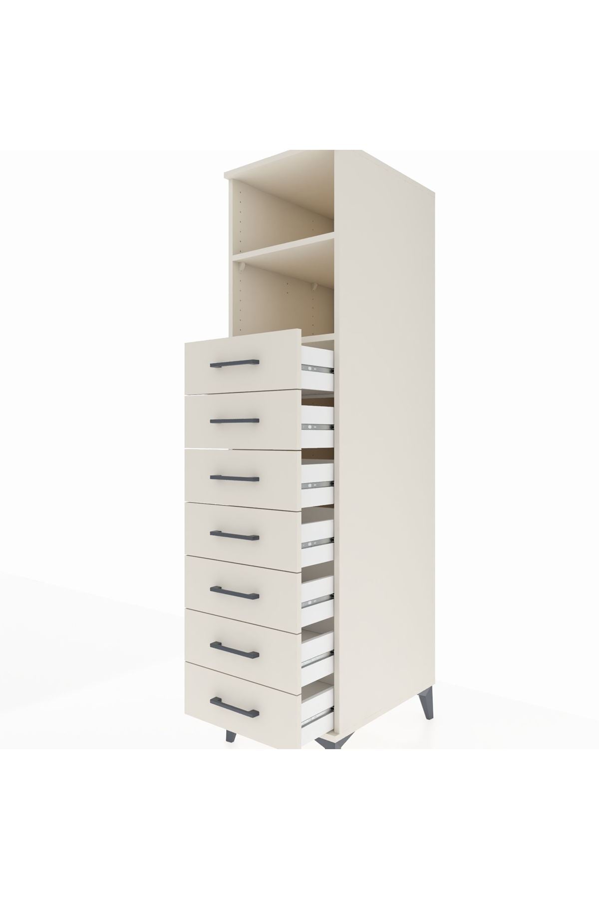 Kronos Dolap 2 Raflı 7 Çekmeceli 44x59x182 - S88M033V1C