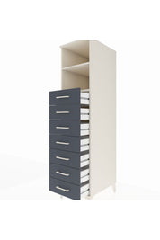 Kronos Dolap 2 Raflı 7 Çekmeceli 44x59x182 - S88M033V2C