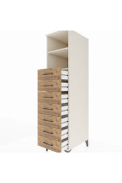 Kronos Dolap 2 Raflı 7 Çekmeceli 44x59x182 - S88M033V3C