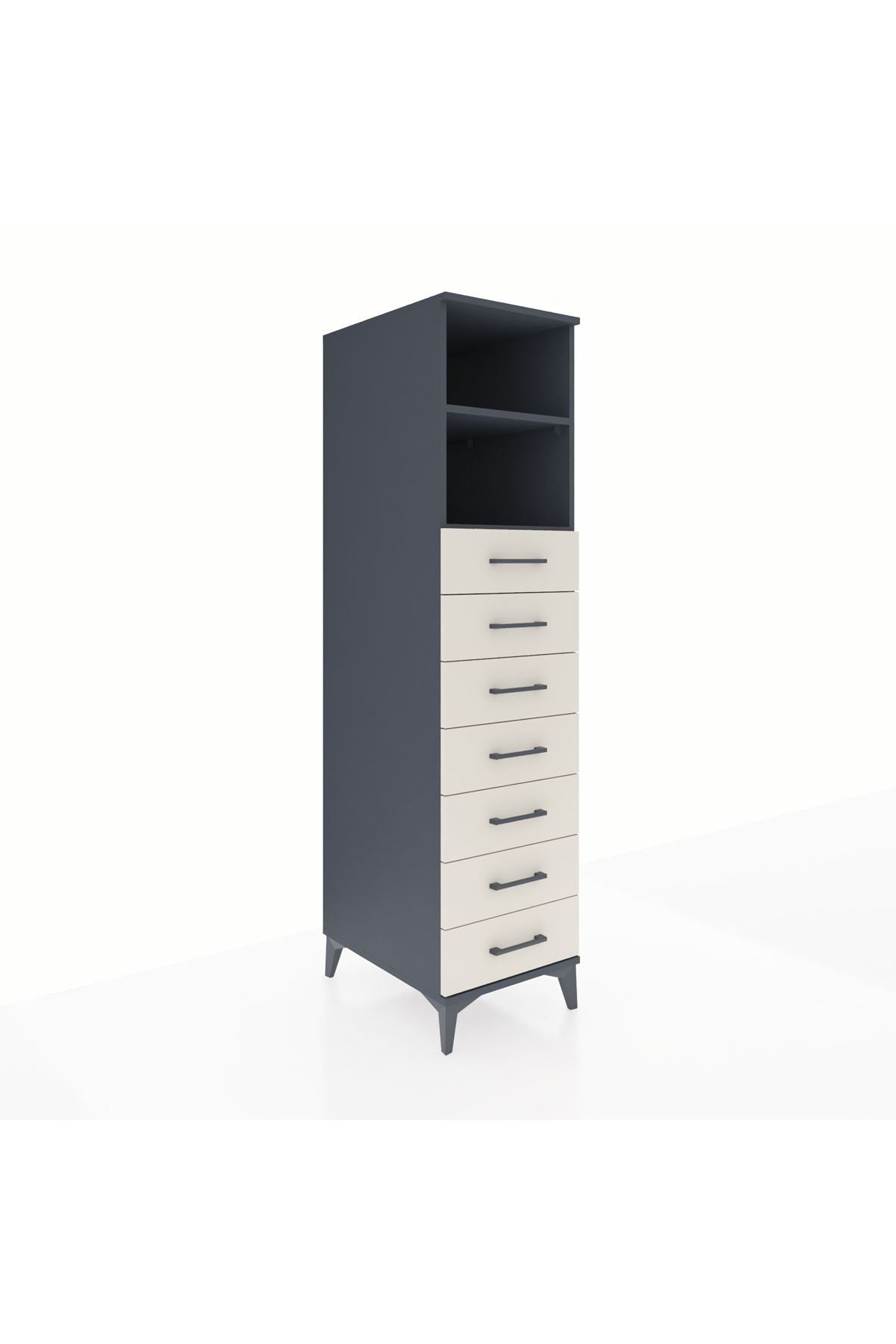 Kronos Dolap 2 Raflı 7 Çekmeceli 44x59x182 - S88M033V4C