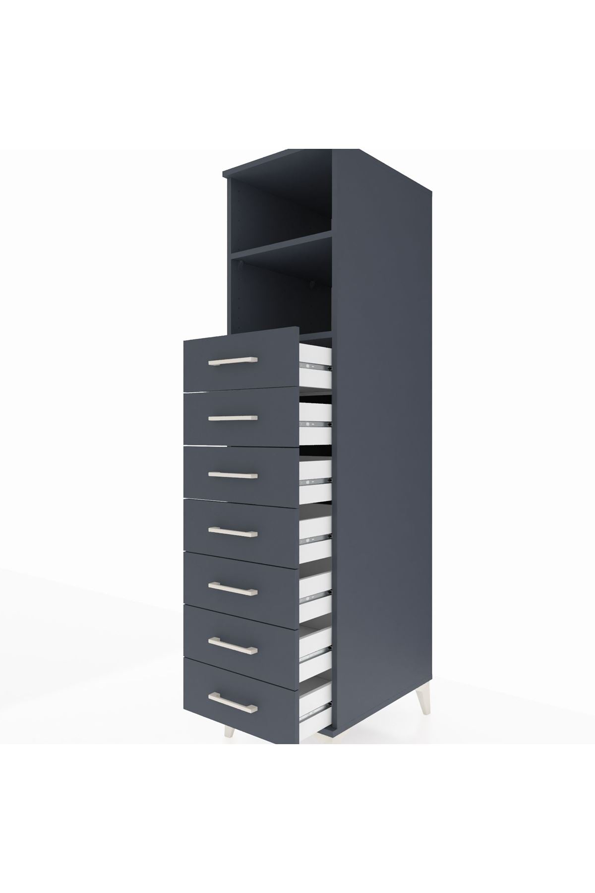 Kronos Dolap 2 Raflı 7 Çekmeceli 44x59x182 - S88M033V5C