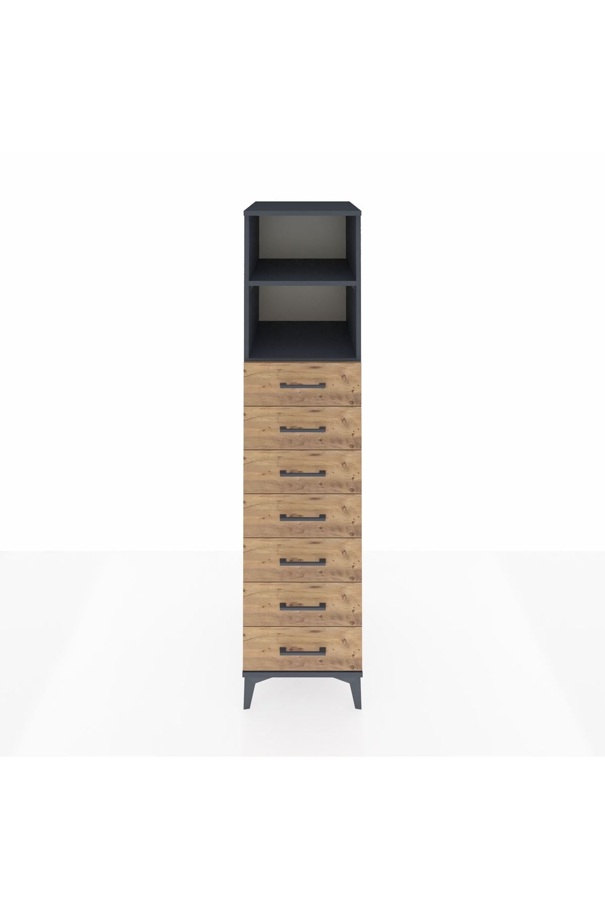 Kronos Dolap 2 Raflı 7 Çekmeceli 44x59x182 - S88M033V6C