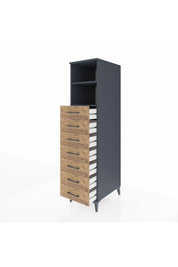 Kronos Dolap 2 Raflı 7 Çekmeceli 44x59x182 - S88M033V6C