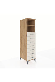 Kronos Dolap 2 Raflı 7 Çekmeceli 44x59x182 - S88M033V7C