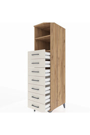 Kronos Dolap 2 Raflı 7 Çekmeceli 44x59x182 - S88M033V7C