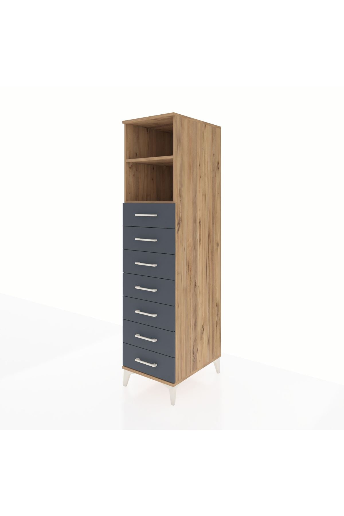 Kronos Dolap 2 Raflı 7 Çekmeceli 44x59x182 - S88M033V8C