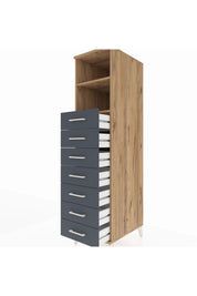 Kronos Dolap 2 Raflı 7 Çekmeceli 44x59x182 - S88M033V8C
