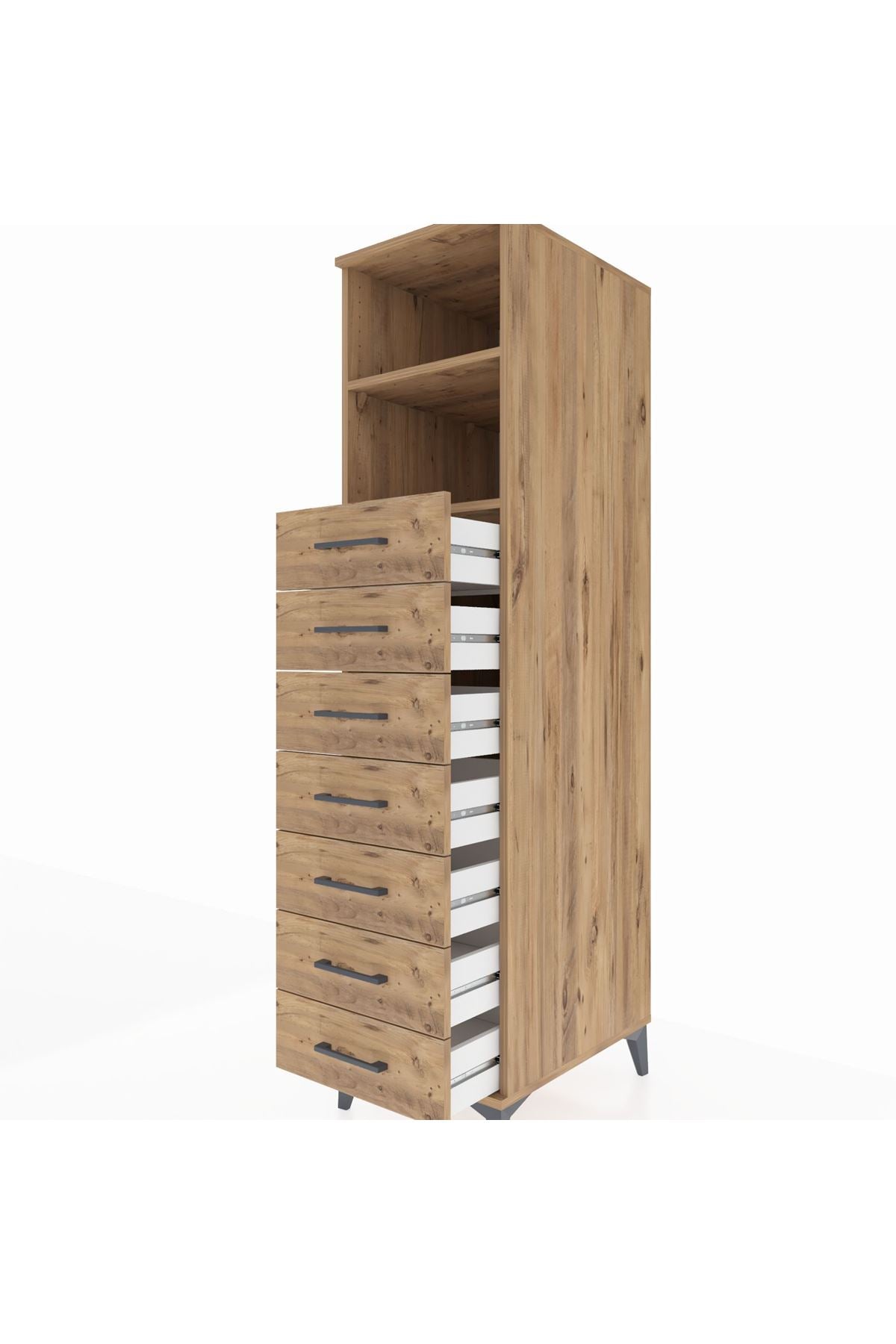 Kronos Dolap 2 Raflı 7 Çekmeceli 44x59x182 - S88M033V9C