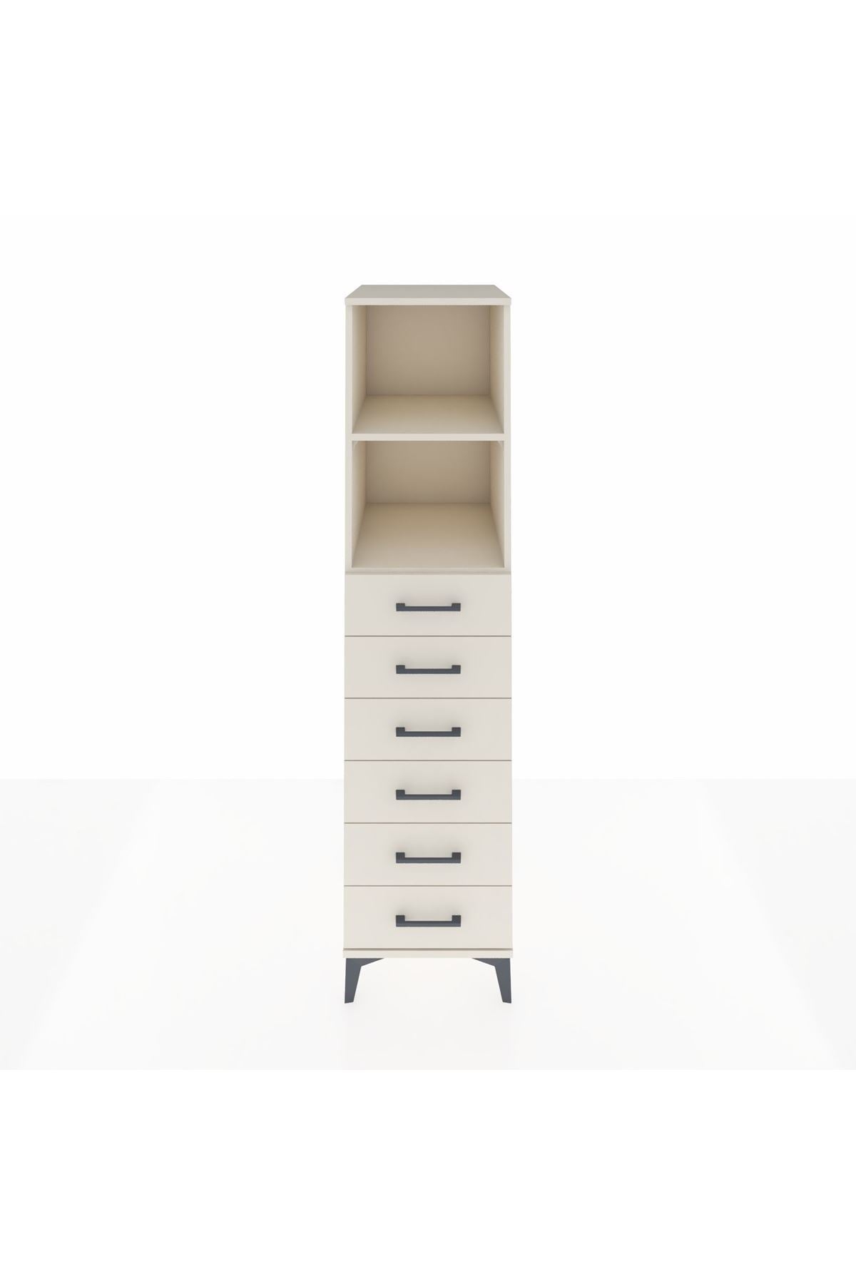 Kronos Dolap 2 Raflı 6 Çekmeceli 44x59x182 - S88M034V1C
