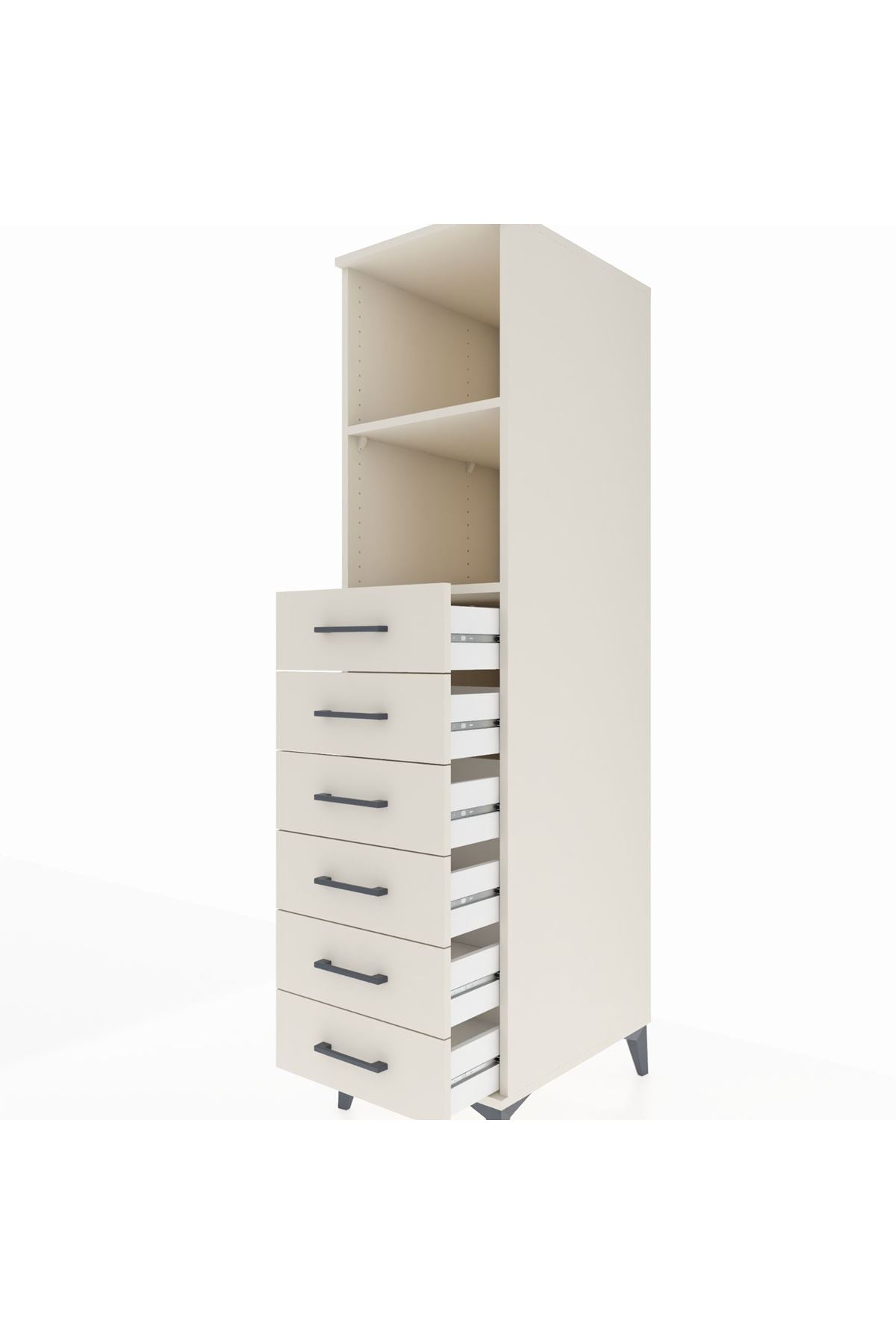 Kronos Dolap 2 Raflı 6 Çekmeceli 44x59x182 - S88M034V1C