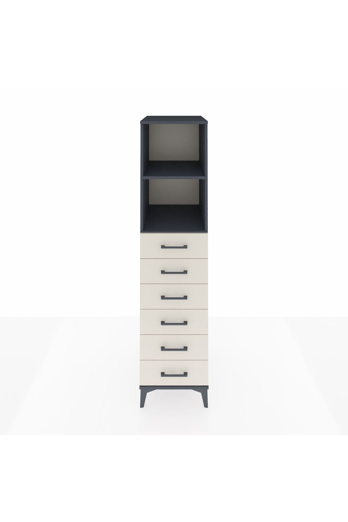 Kronos Dolap 2 Raflı 6 Çekmeceli 44x59x182 - S88M034V4C