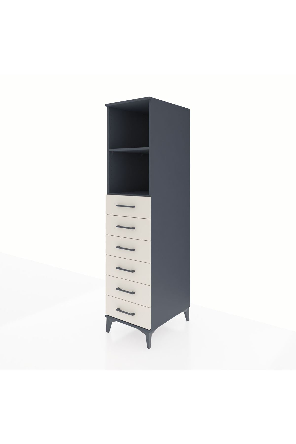 Kronos Dolap 2 Raflı 6 Çekmeceli 44x59x182 - S88M034V4C