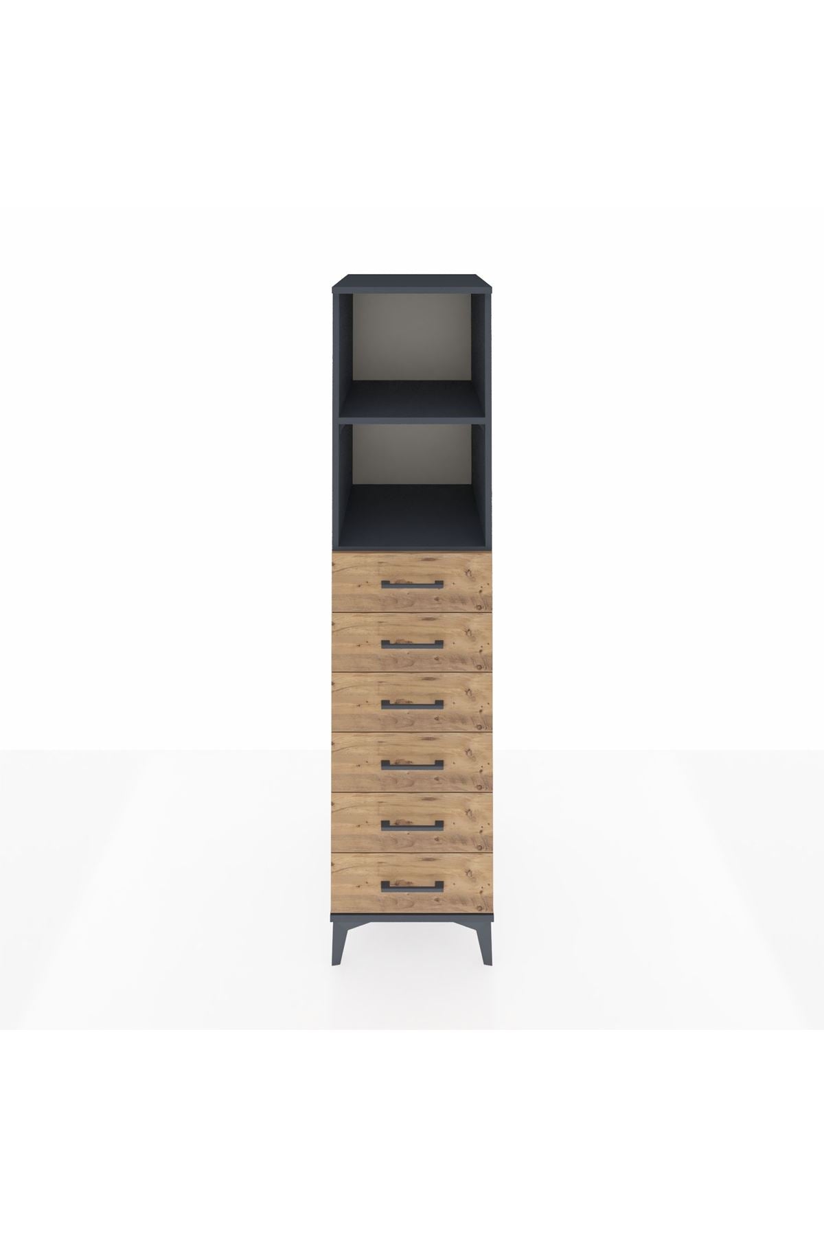 Kronos Dolap 2 Raflı 6 Çekmeceli 44x59x182 - S88M034V6C
