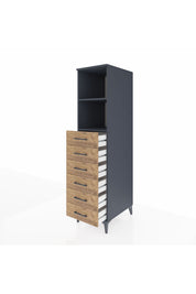 Kronos Dolap 2 Raflı 6 Çekmeceli 44x59x182 - S88M034V6C