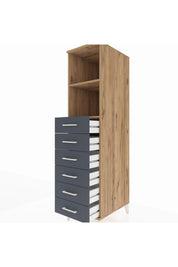 Kronos Dolap 2 Raflı 6 Çekmeceli 44x59x182 - S88M034V8C