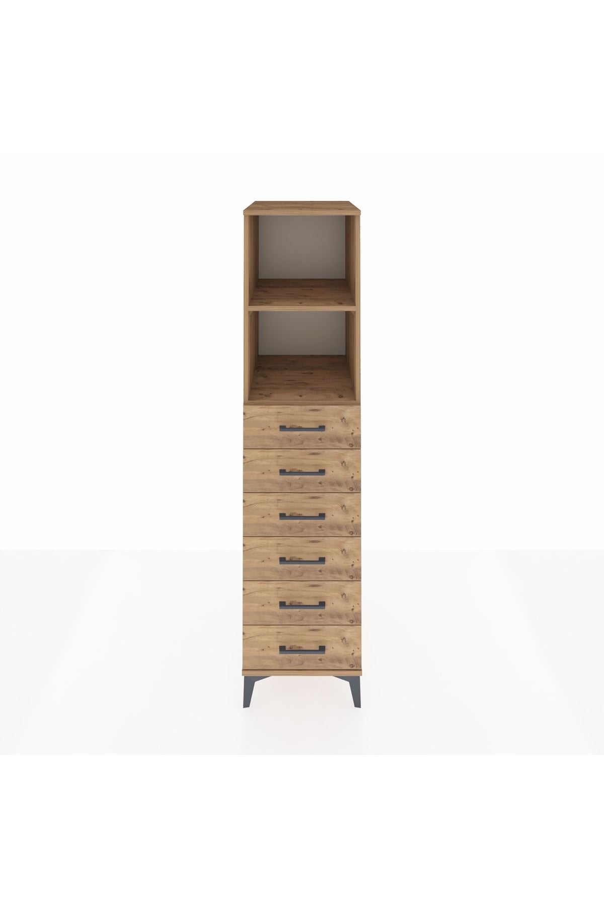 Kronos Dolap 2 Raflı 6 Çekmeceli 44x59x182 - S88M034V9C