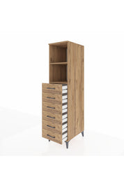 Kronos Dolap 2 Raflı 6 Çekmeceli 44x59x182 - S88M034V9C