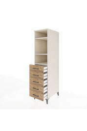 Kronos Dolap 3 Raflı 5 Çekmeceli 44x59x182 - S88M035V3C