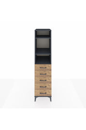 Kronos Dolap 3 Raflı 5 Çekmeceli 44x59x182 - S88M035V6C