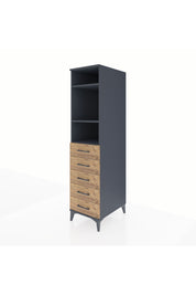 Kronos Dolap 3 Raflı 5 Çekmeceli 44x59x182 - S88M035V6C