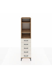Kronos Dolap 3 Raflı 5 Çekmeceli 44x59x182 - S88M035V7C