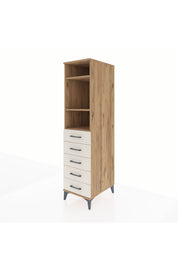 Kronos Dolap 3 Raflı 5 Çekmeceli 44x59x182 - S88M035V7C