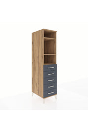 Kronos Dolap 3 Raflı 5 Çekmeceli 44x59x182 - S88M035V8C