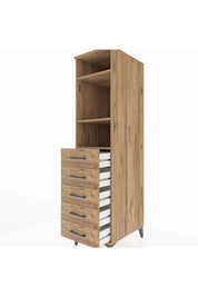 Kronos Dolap 3 Raflı 5 Çekmeceli 44x59x182 - S88M035V9C